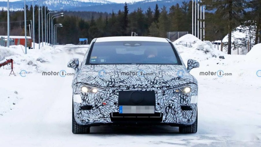 奔驰EQE谍照曝光，对标特斯拉Model S