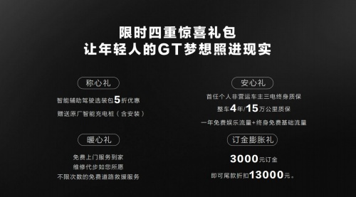 现在下订享“限时四重礼包” 2023款欧拉好猫GT木兰版酷飒上市