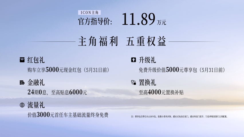 搭载梦幻火山灰车色+小香风内饰，吉利ICON“主角”正式上市