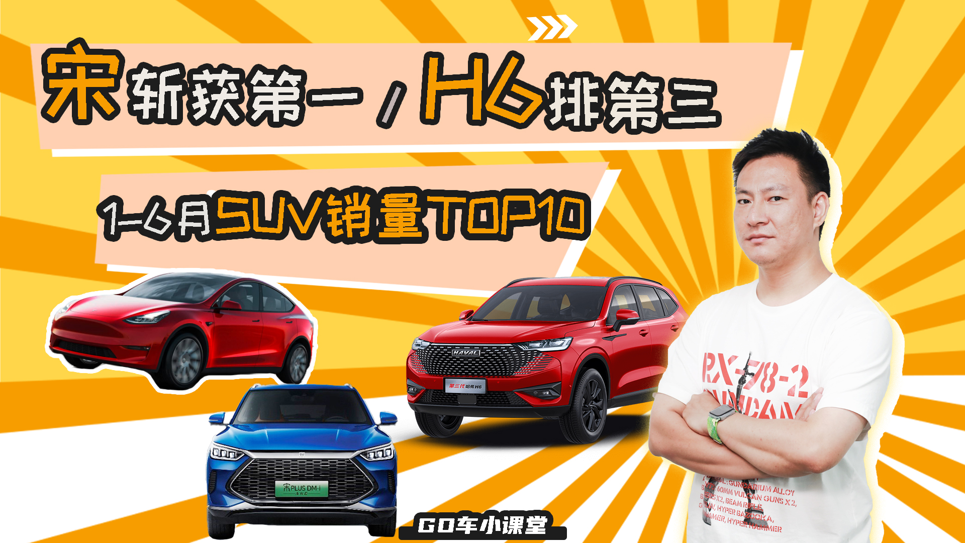 比亚迪宋斩获第一，哈弗H6排第三，上半年SUV销量TOP10盘点