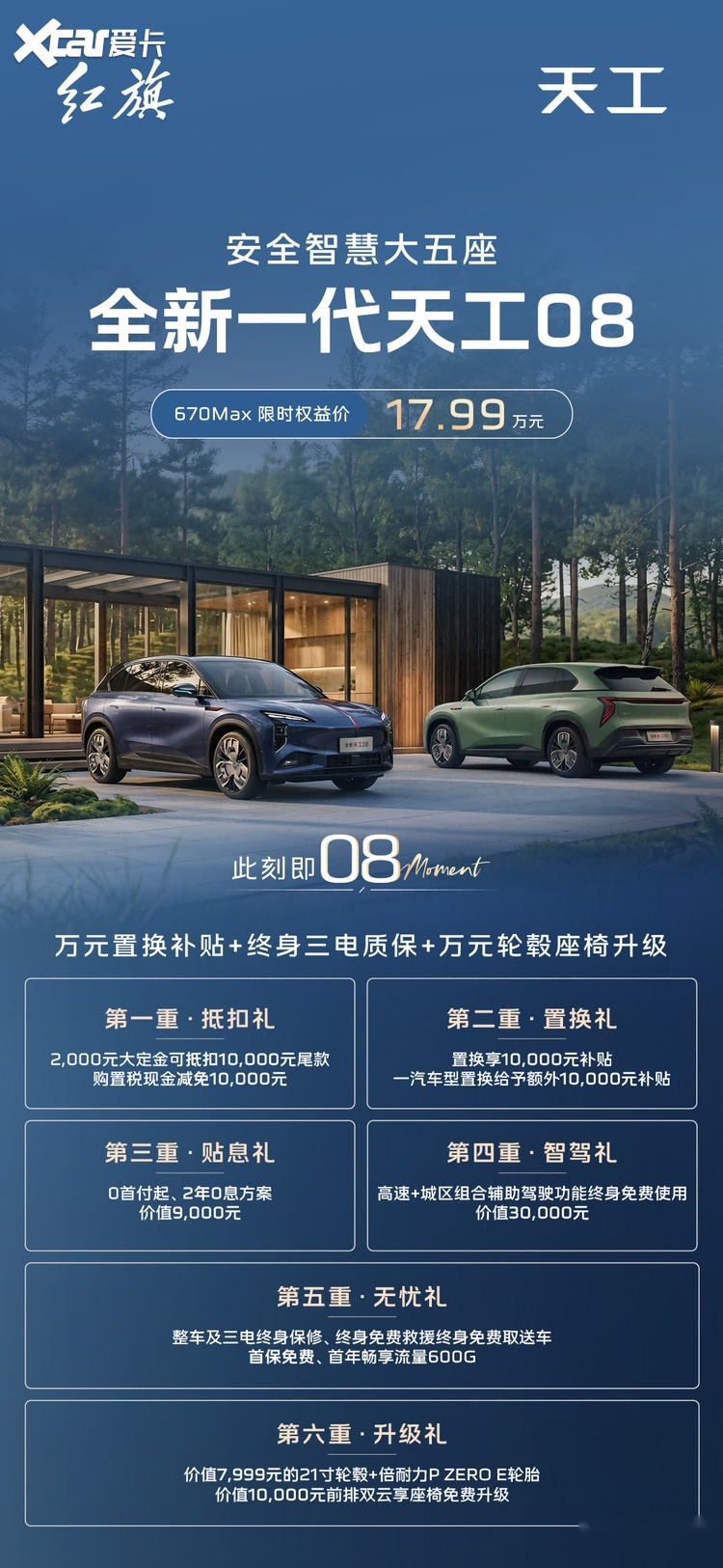全新一代天工08670 Max上市限时价17.99万元