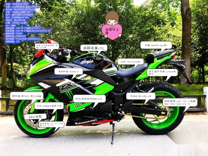 “最强地平线”国产四缸小忍者 极速190km/h你敢骑吗