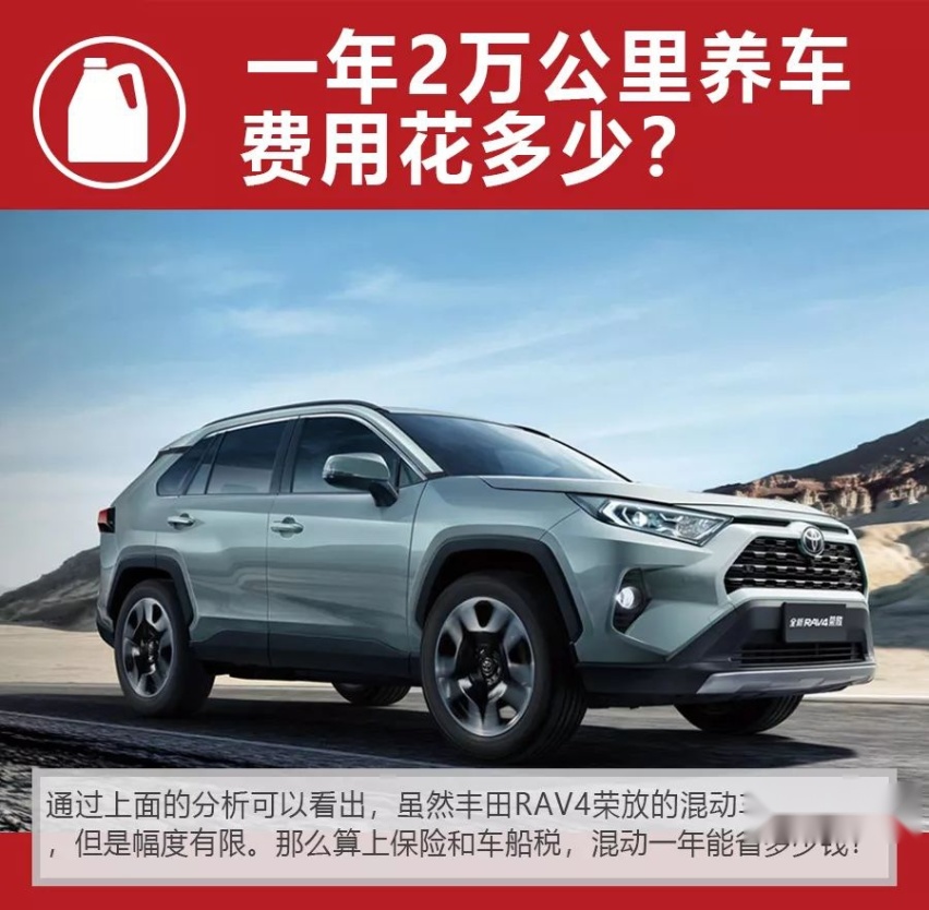 混动版20多年才回本？全新丰田RAV4荣放一年养车要花多少钱