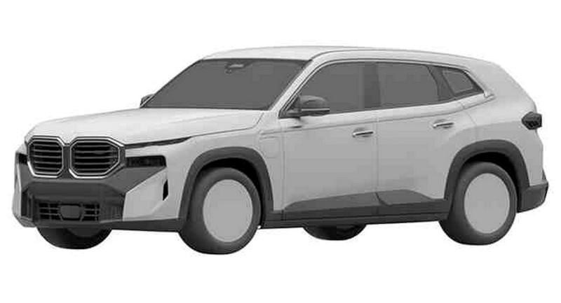 搭4.4T V8插混系统 宝马XM量产版专利图曝光 或将年内亮相