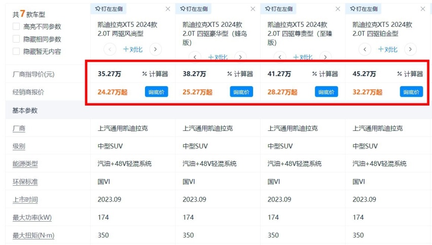 全新凯迪拉克XT5将上市，对比最高优惠13万的现款，买新或选旧？