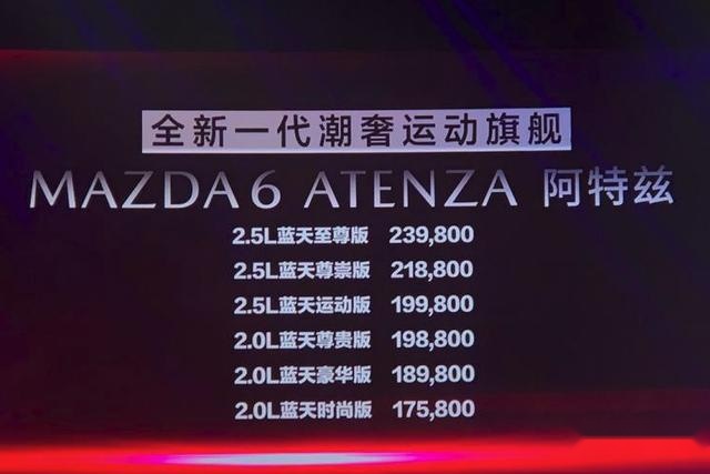 马自达全新阿特兹开局降一万九元，它是B级轿车市场搅局者？