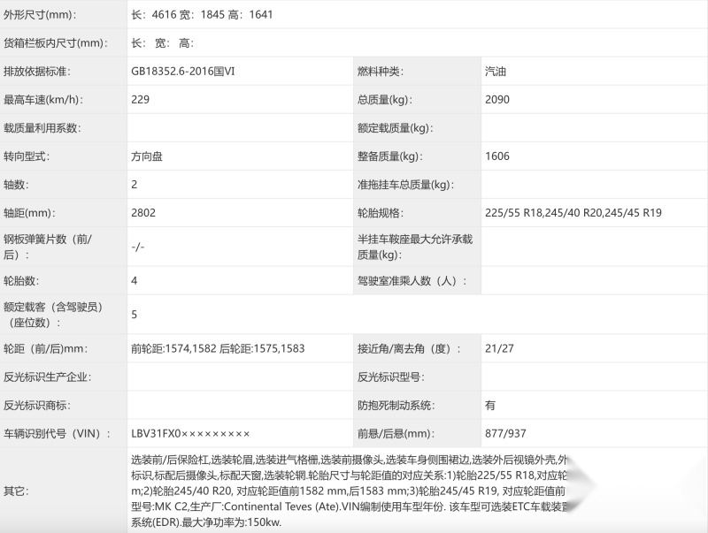 国产全新一代宝马X1申报图 搭载1.5T和2.0T动力 预计明年上市
