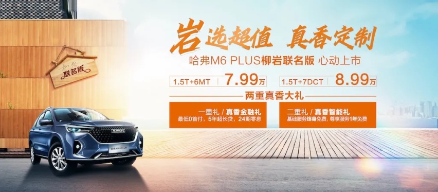 真香定制 哈弗M6 PLUS柳岩联名版上市