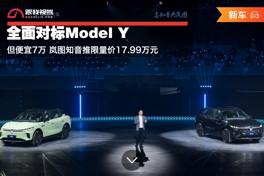 全面对标Model Y 但便宜7万 岚图知音推限量价17.99万元