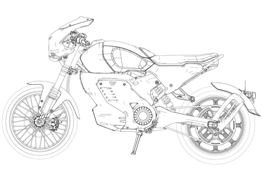 电摩也将推出Cafe Racer风格，澳洲Vmoto申请新电摩外观专利