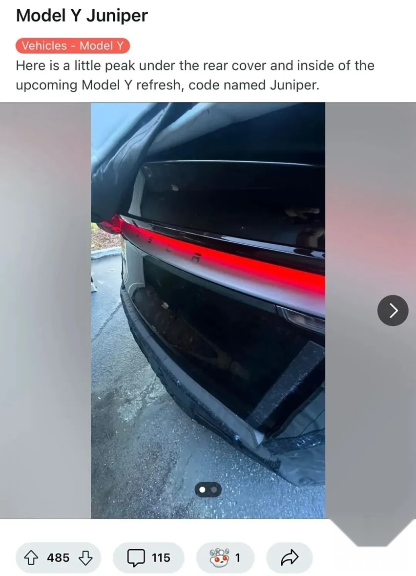 新款特斯拉Model Y前脸曝光，抄袭国产电动车？