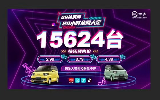 QQ冰淇淋24小时预售15624台！8城Shopping Mall联动