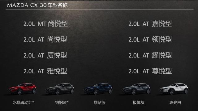 长安马自达CX-30预售12.99万起 延续海外设计