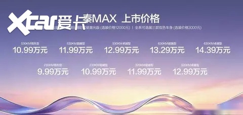 硬核技术打造越级体验！比亚迪秦MAX上市9.99万元起！