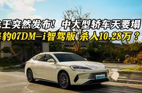 比王突然发布！中大型轿车天要塌？海豹07DM-i智驾版 杀入10.28万？
