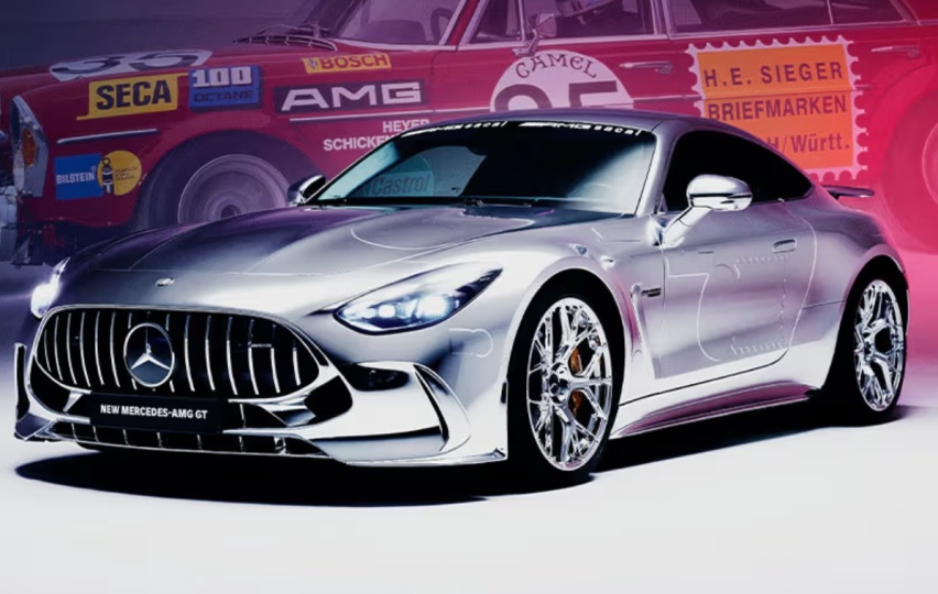 sacai联名版AMG GT63即将中国首秀，镜面电镀银涂装，机能风爆
