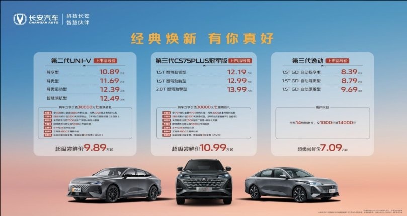 长安汽车“三剑客”正式上市，真是一款比一款“鲸”人！