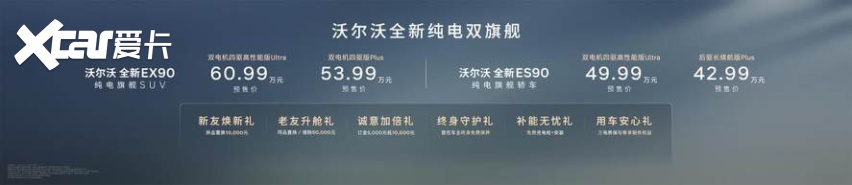 沃尔沃全新EX90与沃尔沃全新ES90正式开启预售