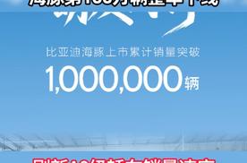 比亚迪十万级标杆之作 海豚第100万辆整车下线 刷新A0级轿车销量速度