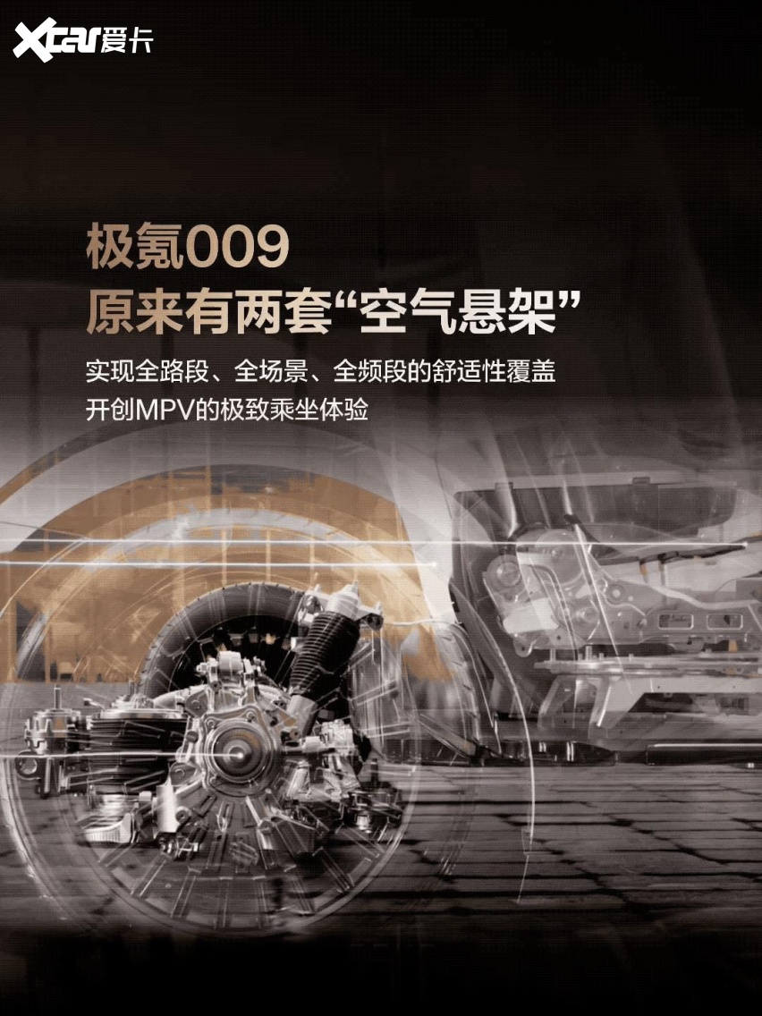 焕新极氪009原来有两套“空气悬架”