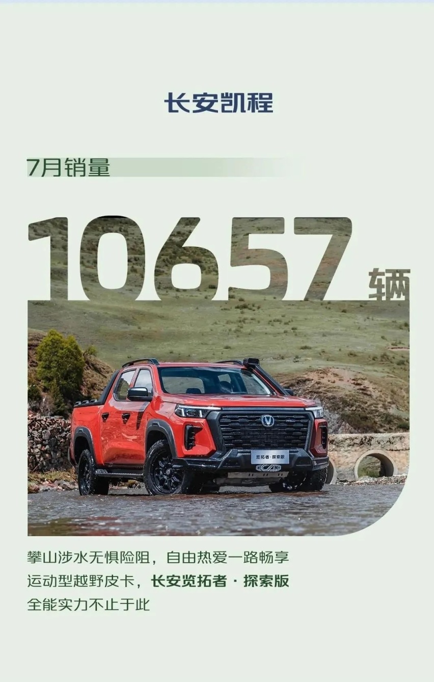 深蓝发力，出海战略显成效，长安汽车7月销量破20万辆