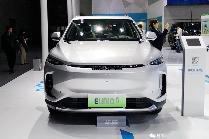 广州车展：实拍上汽MAXUS EUNIQ 6，纯电标签很醒目