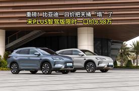 重磅！比亚迪一口价把天直接捅“塌了”，宋PLUS智驾版9.98万起