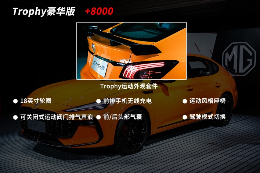 主推Trophy豪华版 第三代MG6 PRO购车手册