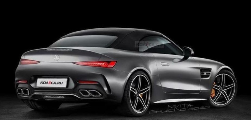 搭载4.0T插混系统 全新梅赛德斯-AMG SL渲染图曝光