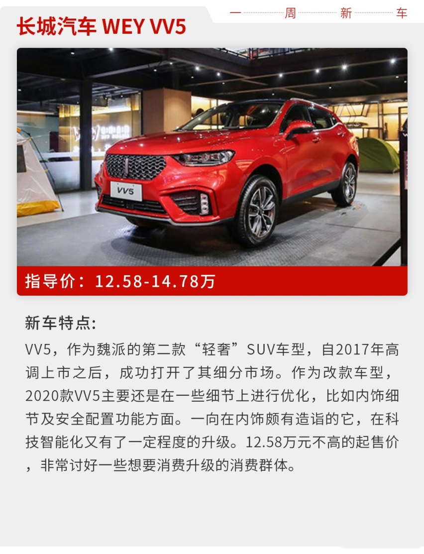 7.78万起，本周多款重磅国产新车上市，全是硬货！