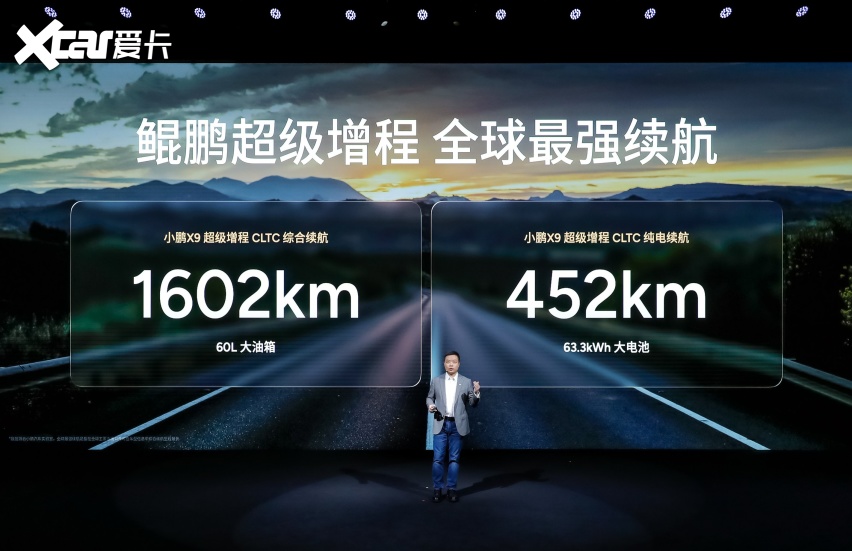 鲲鹏超级增程全球首发！首搭车型小鹏X9超级增程正式预售