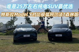 谁是25万左右纯电SUV最优选 特斯拉Model Y对比极狐阿尔法T森