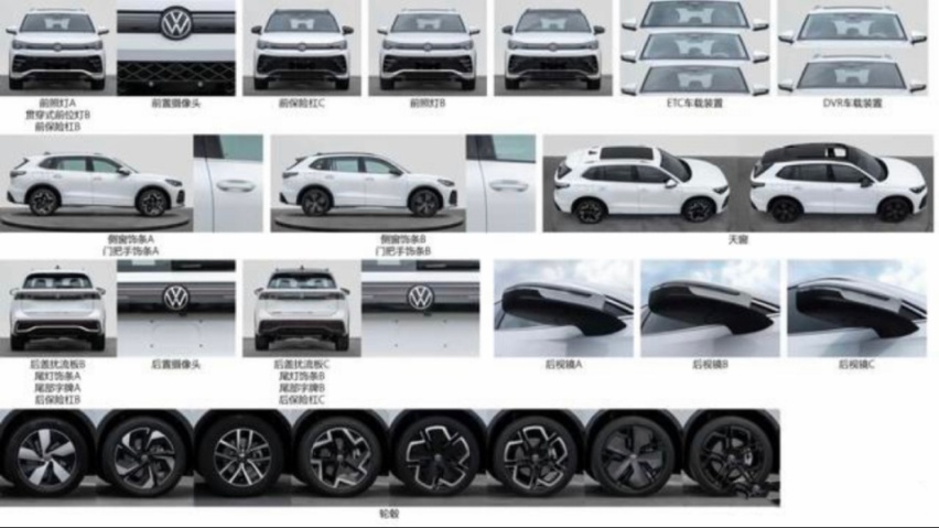 两代同堂销售！新一代大众途观L Pro申报图曝光