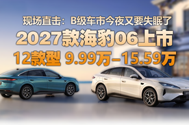 9.99万起上市，双动力可选，2027款海豹06真能硬挑B级车市？