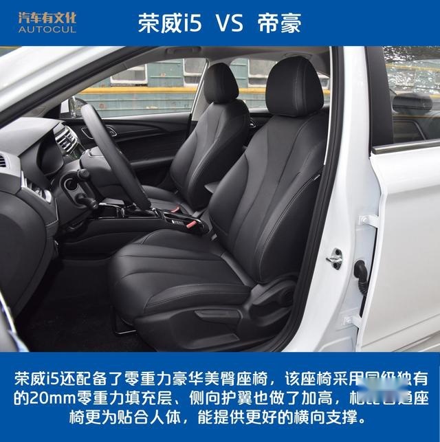 荣威i5对比帝豪 谁是高性价的入门级好车？