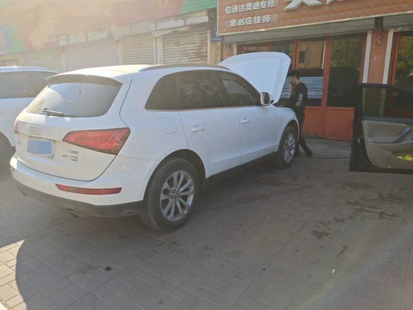 奥迪Q5发动机烧机油的通病无损修复行驶中解决