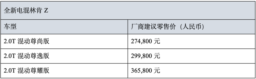 林肯电混家族再添新成员，全新电混林肯Z与全新电混林肯冒险家上市