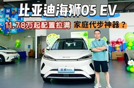 探店比亚迪海狮05 EV，空间能装、驾乘舒适，12万级纯电“卷王”