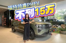 福特纵横领睿插电混动 家庭“精致野”首选，一口价叠加国补