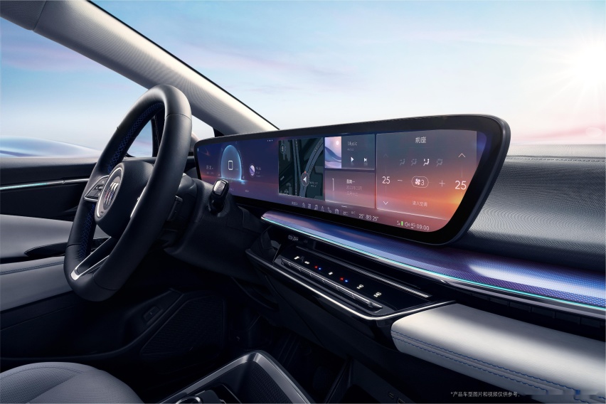 纯电轿跑SUV 别克E4官图发布 配30英寸6K弧面屏