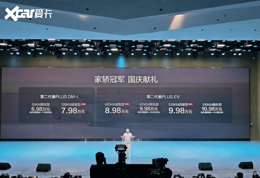 【E汽车】售价7.98万元起 比亚迪第二代秦PLUS进取型上市