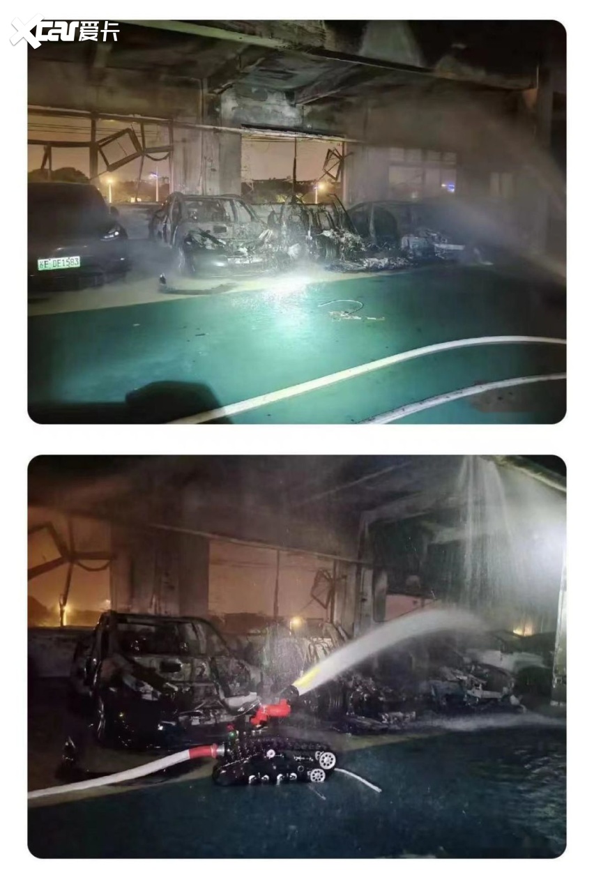 特斯拉苏州钣喷中心起火 多辆待修车辆烧毁 事故原因暂不明确