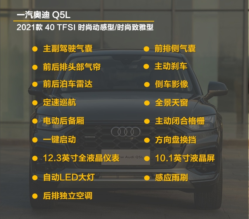 【帮你选车】配置提升外观更潮 全新Q5L购车手册 推荐豪华版