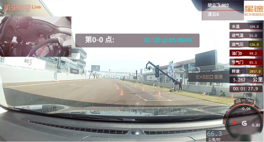 星途凌云S首日创6秒加速和85.9km/h麋鹿成绩