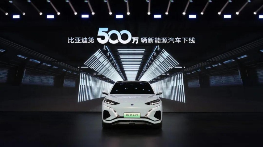 第一个达成500万辆新能源汽车下线的，为什么是比亚迪