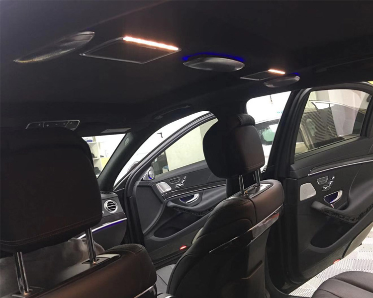 奔驰S350迈巴赫S450改装3D旋转高音头  顶棚柏林之声