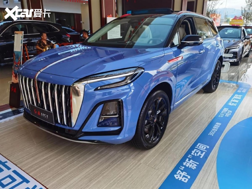 全新红旗hs3到店实拍,新车将于7月中旬正式上市,搭载2.0t发动机