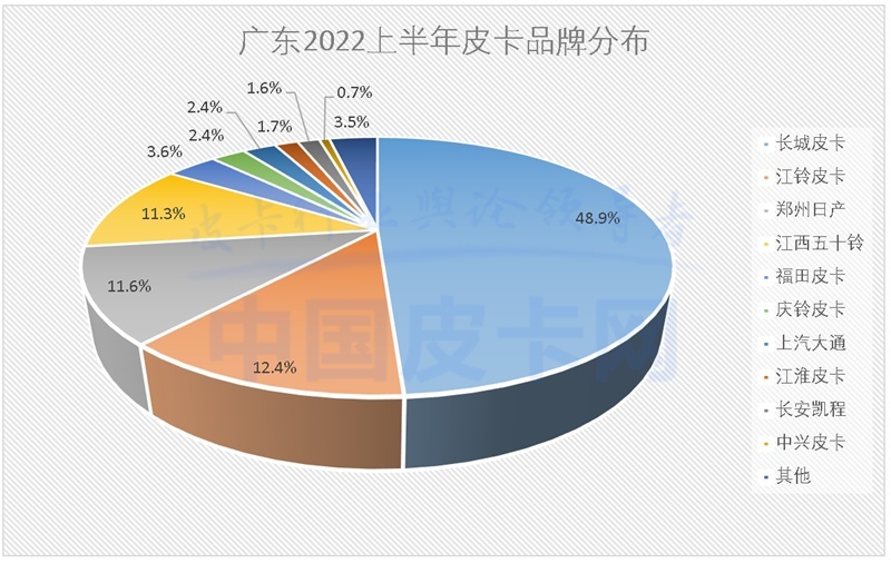 详解2022上半年全国31省皮卡终端销量（上）