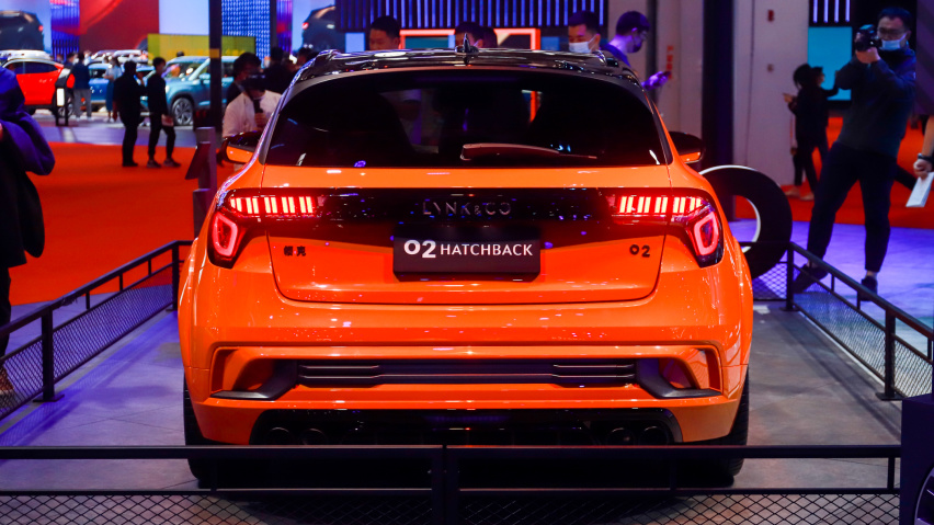 6.2s破百的前驱钢炮 车展实拍领克02 Hatchback
