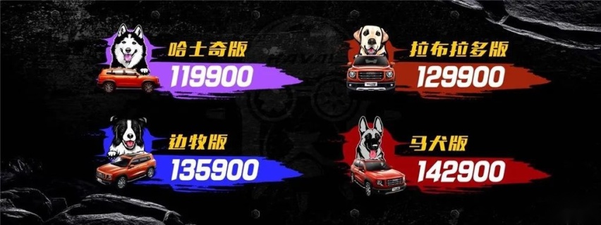售价11.99-14.29万元,哈弗大狗潮玩新座驾正式上市